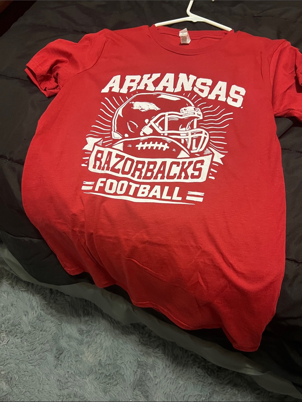 Arkansas Razorbacks Red Men’s Football Graphic Tee